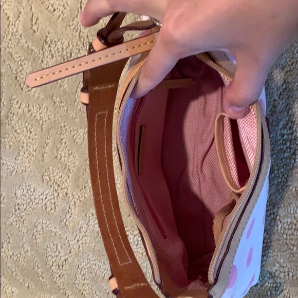 A pink textile leather Dooney & Burke 1975 purse - Picture 4 of 4